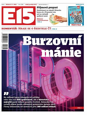 Obálka e-magazínu E15 17.3.2021