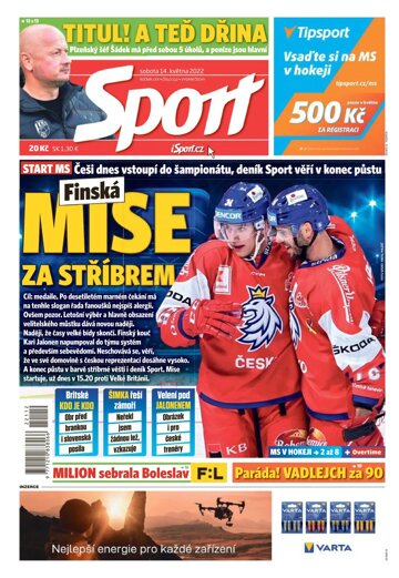 Obálka e-magazínu Sport 14.5.2022
