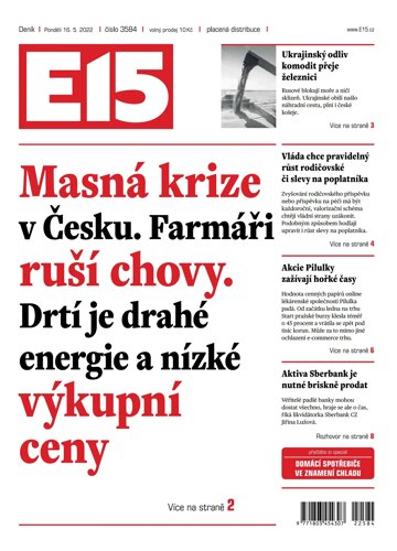 Obálka e-magazínu E15 16.5.2022