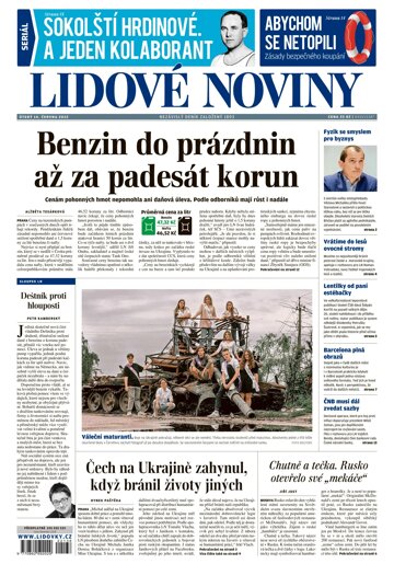 Obálka e-magazínu Lidové noviny 14.6.2022