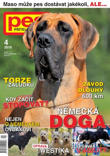 Obálka e-magazínu Pes přítel člověka 4/2016