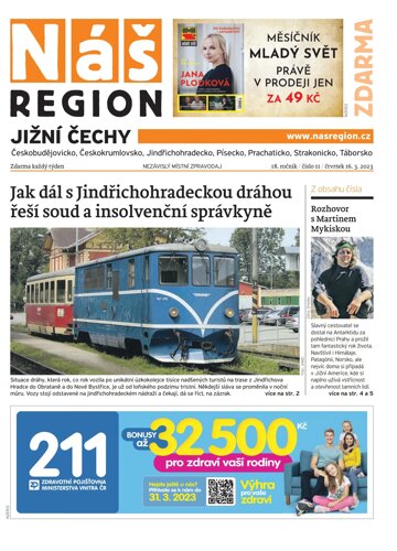 Obálka e-magazínu Náš Region - Jižní Čechy 11/2023