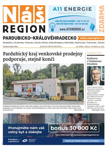 Obálka e-magazínu Náš Region - Pardubicko/Královéhradecko 14/2023