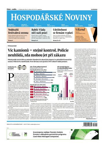 Obálka e-magazínu Hospodářské noviny 111 - 9.6.2023
