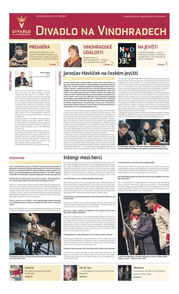 Obálka e-magazínu Hospodářské noviny - příloha 050 - 12.3.2026 Divadlo na Vinohradech