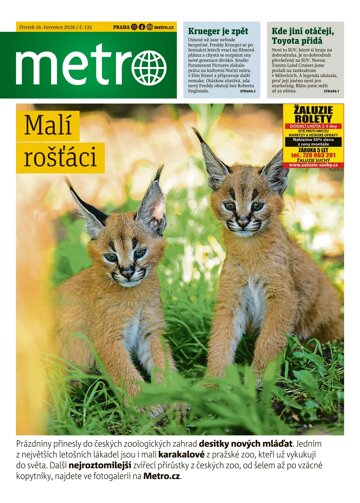 Obálka e-magazínu deník METRO 16.7.2026
