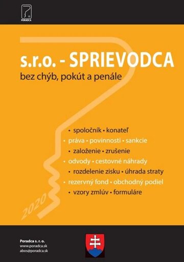 Obálka knihy s.r.o. - SPRIEVODCA bez chýb, pokút a penále