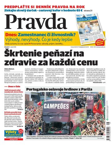 Obálka e-magazínu Pravda 12.7.2016