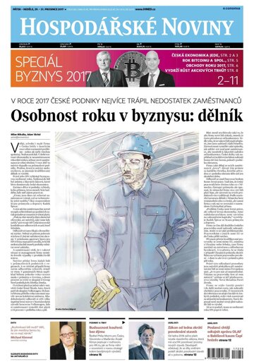Obálka e-magazínu Hospodářské noviny 250 - 29.12.2017