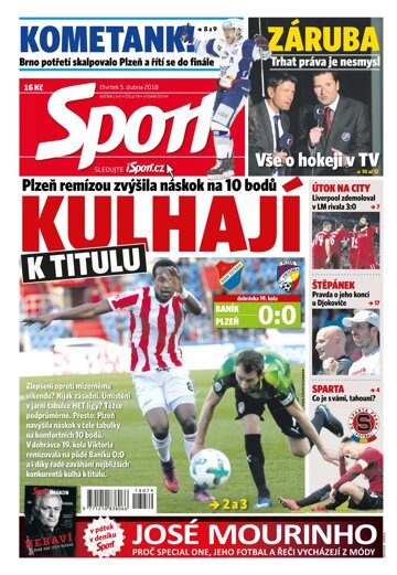 Obálka e-magazínu Sport 5.4.2018