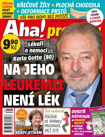 Obálka e-magazínu AHA! pro ženy 38/2019