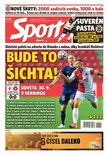 Obálka e-magazínu Sport 23.9.2020