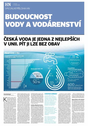 Obálka e-magazínu Hospodářské noviny - příloha 029 - 11.2.2021 příloha Budoucnost vody