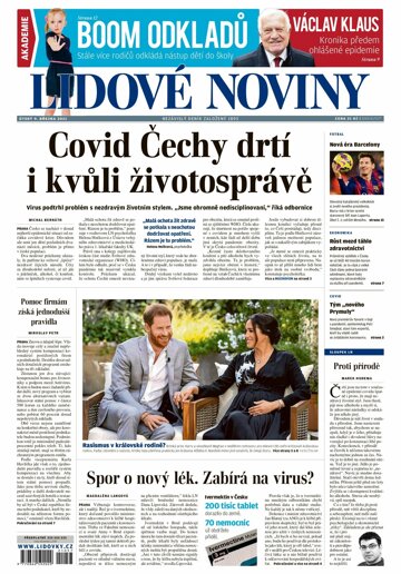 Obálka e-magazínu Lidové noviny 9.3.2021