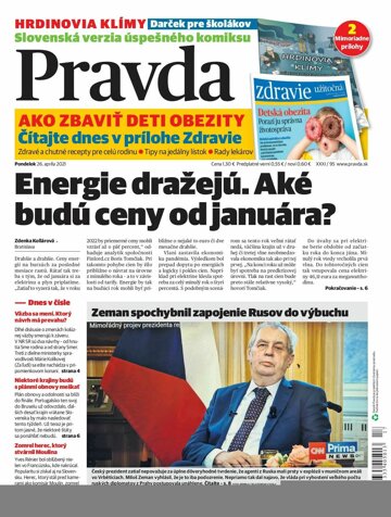 Obálka e-magazínu Pravda 26. 4. 2021