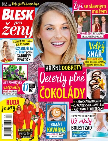 Obálka e-magazínu Blesk pro ženy 42/2022