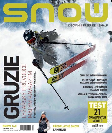 Obálka e-magazínu SNOW 140 - listopad 2022