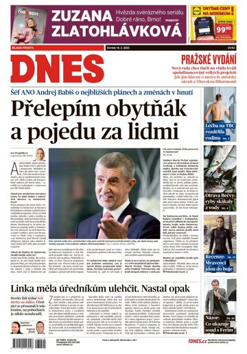 Obálka e-magazínu MF Dnes 16.2.2023