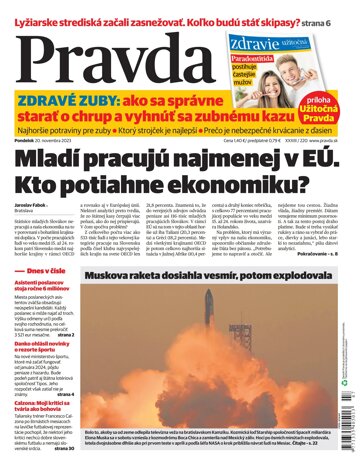 Obálka e-magazínu Pravda 20. 11. 2023