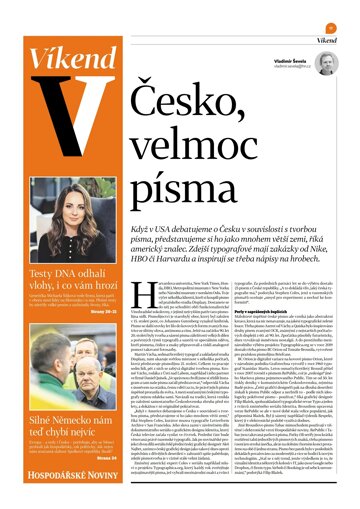 Obálka e-magazínu Hospodářské noviny - příloha Víkend 009 - 12.1.2024 Víkend