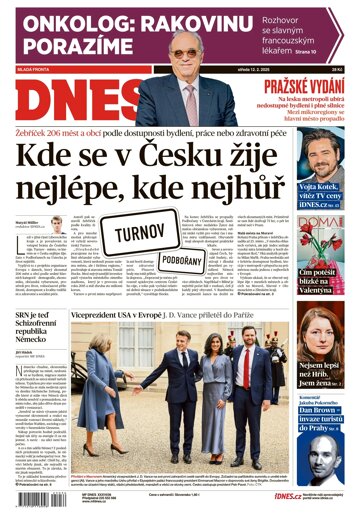 Obálka e-magazínu MF Dnes 12.2.2025