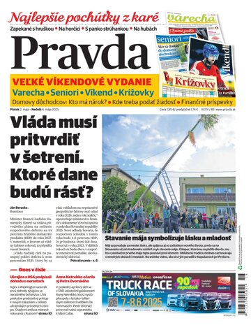Obálka e-magazínu Pravda 2. 5. 2025