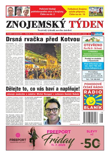 Obálka e-magazínu Znojemský týden 28/2025