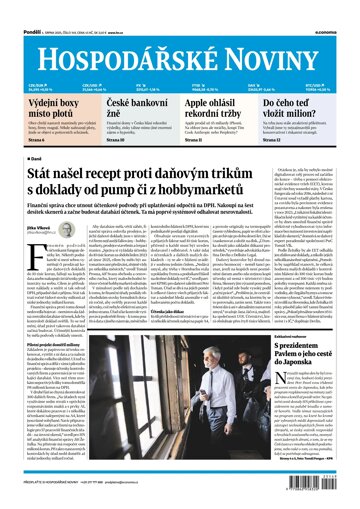 Obálka e-magazínu Hospodářské noviny 149 - 4.8.2025