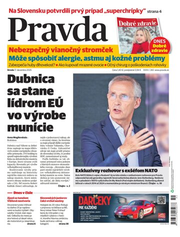 Obálka e-magazínu Pravda 17. 12. 2025