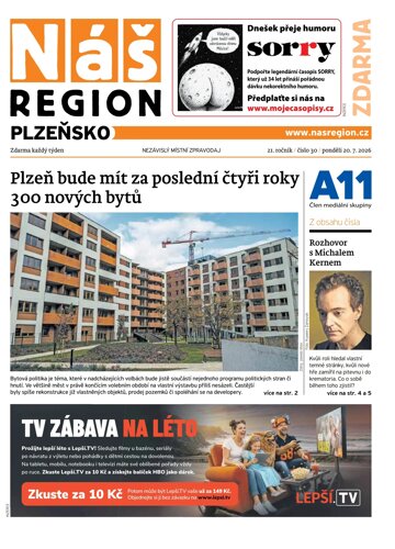 Obálka e-magazínu Náš Region - Plzeňsko 30/2026