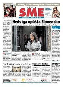 Obálka e-magazínu SME 20.12.2013