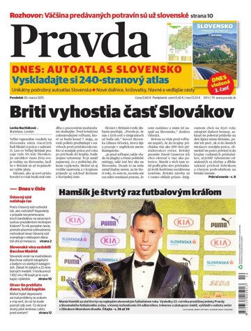 Obálka e-magazínu Pravda 30.3.2015