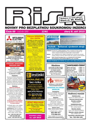 Obálka e-magazínu Risk 69/2015