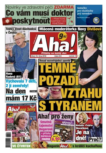 Obálka e-magazínu AHA! 18.10.2016