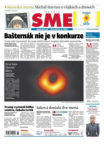 Obálka e-magazínu SME 11.4.2019