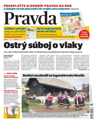 Obálka e-magazínu Pravda 17. 8. 2019