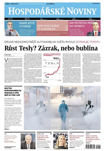 Obálka e-magazínu Hospodářské noviny 025 - 5.2.2020