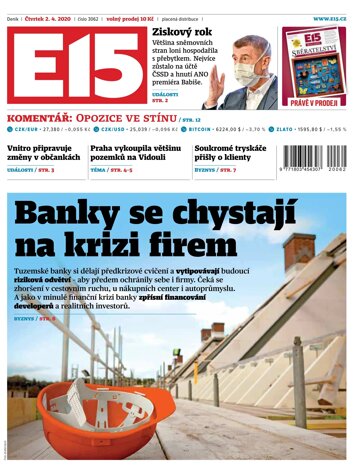 Obálka e-magazínu E15 2.4.2020