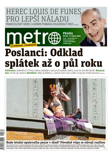 Obálka e-magazínu deník METRO 8.4.2020