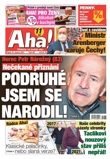 Obálka e-magazínu AHA! 16.4.2021