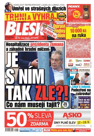 Obálka e-magazínu Blesk 16.9.2021