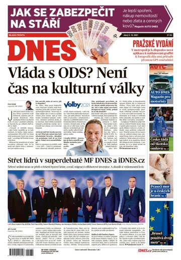 Obálka e-magazínu MF Dnes 5.10.2021