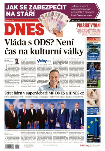 Obálka e-magazínu MF Dnes 5.10.2021