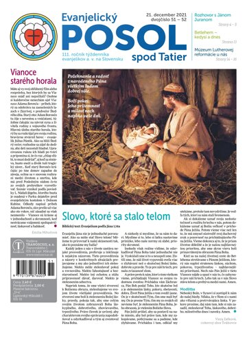 Obálka e-magazínu Evanjelický POSOL spod Tatie 50-52-2021