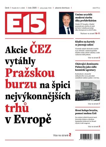 Obálka e-magazínu E15 23.5.2022