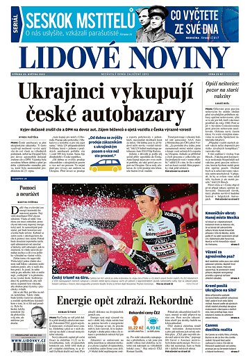 Obálka e-magazínu Lidové noviny 25.5.2022