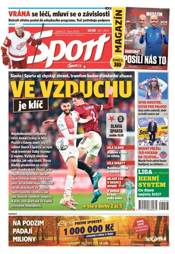 Obálka e-magazínu Sport 21.10.2022