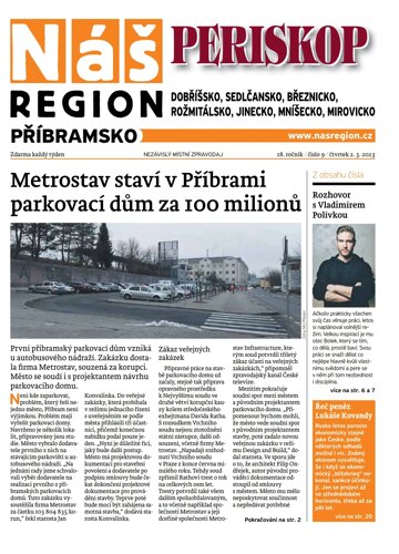 Obálka e-magazínu Náš Region - Příbramsko 9/2023