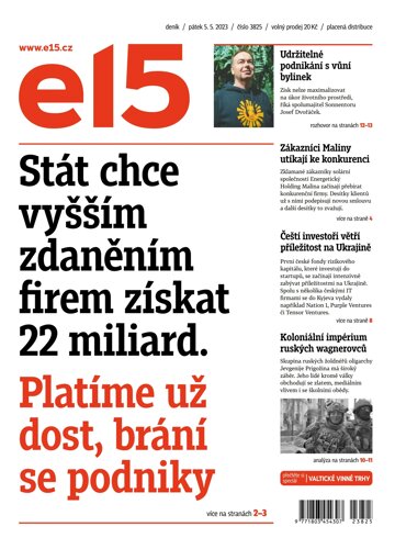 Obálka e-magazínu E15 - 5.5.2023