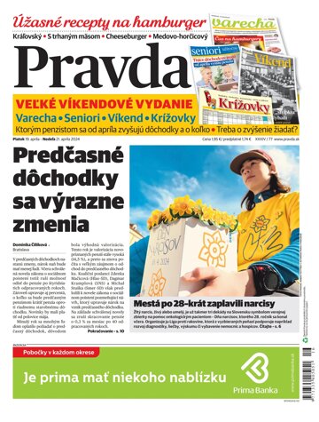 Obálka e-magazínu Pravda 19. 4. 2024